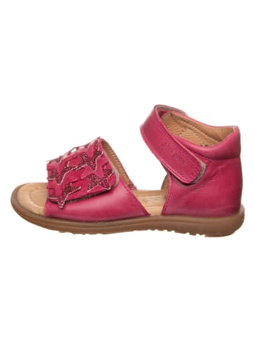 POM POM Leren sandalen roze