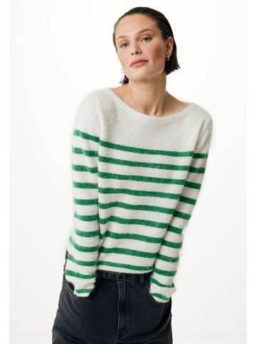Mexx Sweter w kolorze biało-zielonym