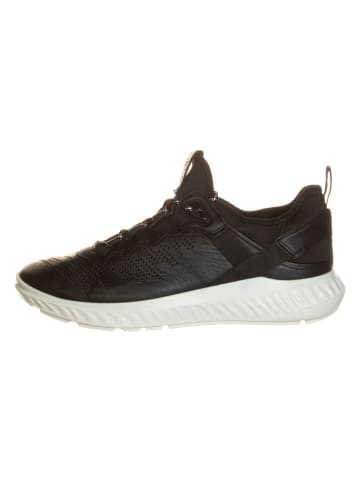 Ecco Leder-Sneakers in Schwarz