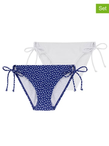 Dorina 2er-Set: Bikini-Hosen "Frejus" in Blau/ Weiß