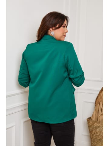Plus Size Company Blezer "Angel" w kolorze zielonym