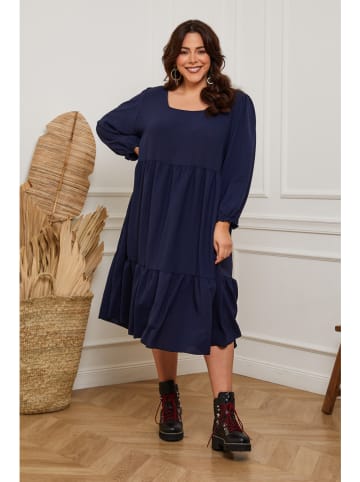 Plus Size Company Jurk "Arnis" donkerblauw