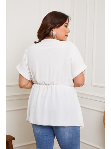 Plus Size Company Bluzka "Bibaz" w kolorze białym