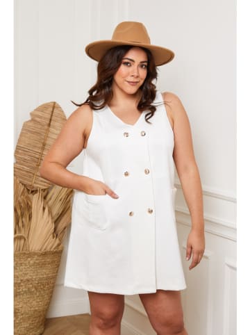 Plus Size Company Sukienka "Elfo" w kolorze białym