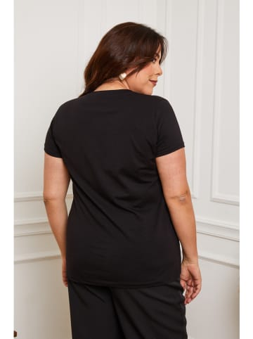 Plus Size Company Shirt "Feredl" in Schwarz