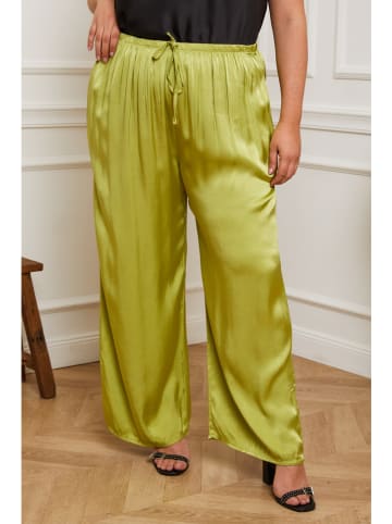 Plus Size Company Spodnie "Kendy" w kolorze oliwkowym