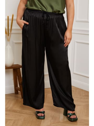 Plus Size Company Spodnie "Kendy" w kolorze czarnym