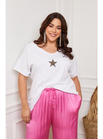 Plus Size Company Shirt "Lauriston" in Weiß