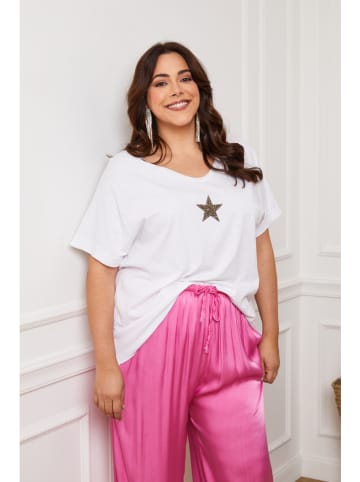 Plus Size Company Shirt "Lauriston" in Weiß