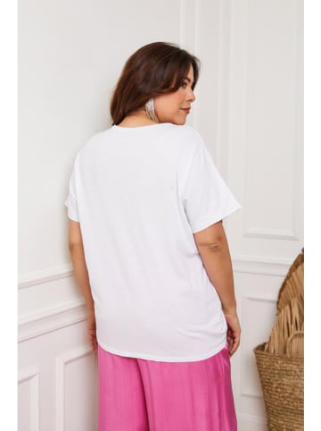 Plus Size Company Shirt "Lauriston" in Weiß