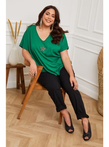 Plus Size Company Koszulka "Lauriston" w kolorze zielonym