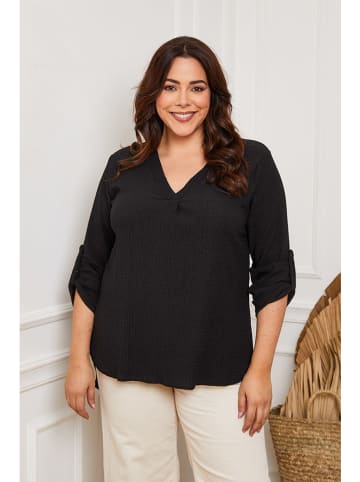 Plus Size Company Bluzka "Sarona" w kolorze czarnym