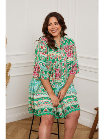 Plus Size Company Sukienka "Suli" w kolorze zielonym