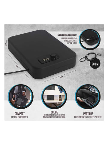 Garden Spirit Reiskluis zwart - (B)16,6 x (H)24 x (D)4,8 cm