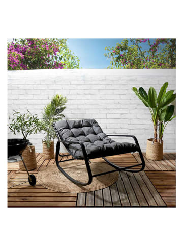 Garden Spirit Krzesło bujane w kolorze czarnym - 92 x 69 x 130 cm
