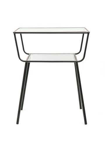 HouseVitamin Bijzettafel zwart - (L)49,5 x (B)35 x (H)60,5 cm