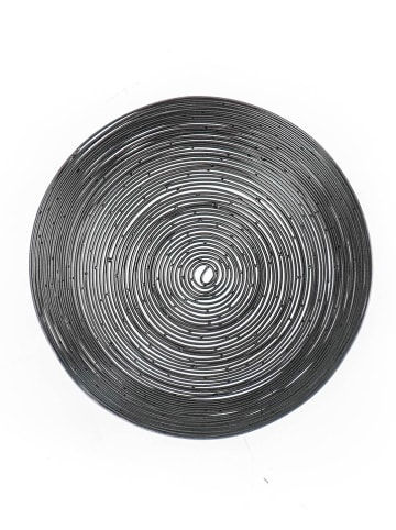 HouseVitamin Decoratieve schaal zwart - (H)10 cm - Ø 34 cm