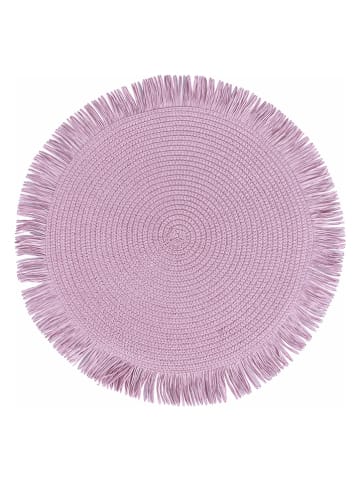 Villa d´Este 4er-Set: Tischsets in Lila/ Weiß - Ø 38 cm