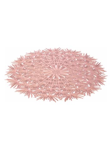 Villa d´Este 6-delige set: placemats roségoudkleurig - Ø 38 cm