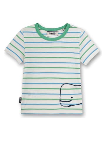 Sanetta Kidswear Shirt in Creme/ Grün