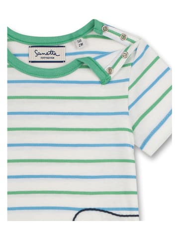 Sanetta Kidswear Shirt in Creme/ Grün