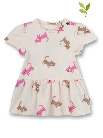 Sanetta Kidswear Sukienka w kolorze beżowo-różowym