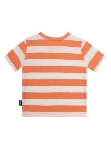 Sanetta Kidswear Shirt in Orange/ Weiß