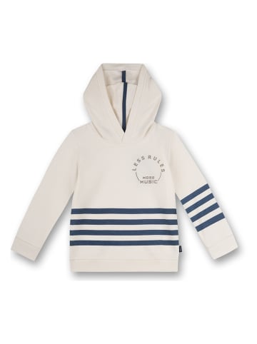 Sanetta Kidswear Hoodie crème/donkerblauw
