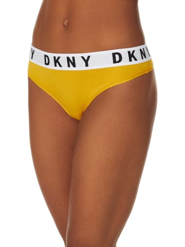 DKNY Slip in Gelb/ Weiß