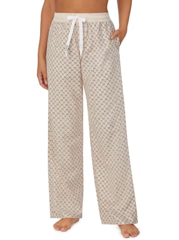 DKNY Spodnie piżamowe w kolorze beżowym