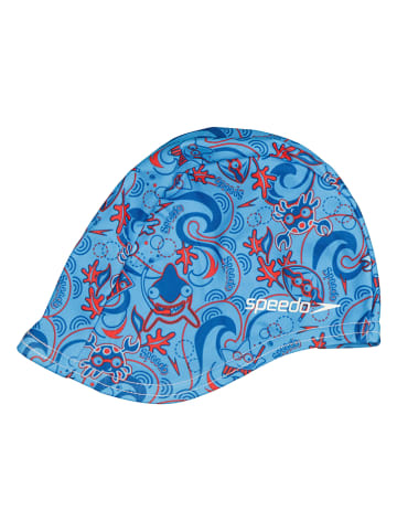 Speedo Badekappe "Sea Squad" in Blau/ Rot
