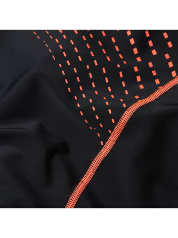 Speedo Badeanzug "Eco Medley" in Schwarz/ Orange
