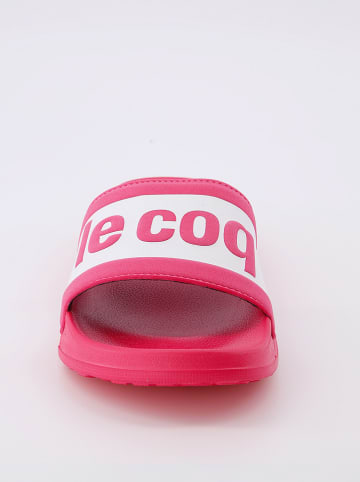 Le Coq Sportif Pantoletten in Pink/ Weiß