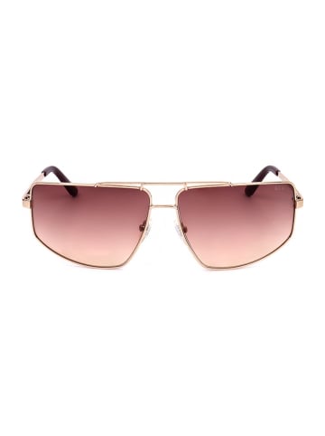 Guess Unisex-Sonnenbrille in Gold/ Lila