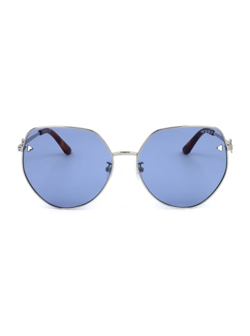 Guess Damen-Sonnenbrille in Silber/ Blau