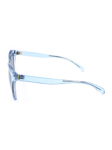 Karl Lagerfeld Damskie okulary przeciwsłoneczne w kolorze błękitnym