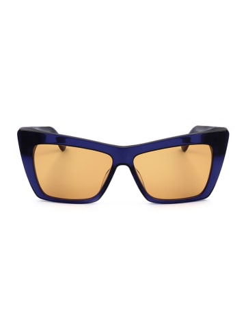Karl Lagerfeld Damskie okulary przeciwsłoneczne w kolorze granatowo-żółtym