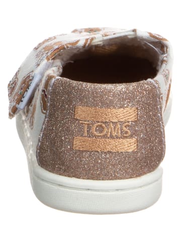 TOMS Instappers wit/lichtbruin