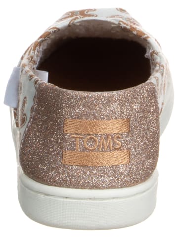 TOMS Instappers wit/lichtbruin