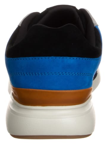 TOMS Skórzane sneakersy w kolorze szaro-niebiesko-czarnym
