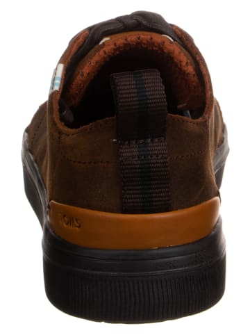 TOMS Leder-Sneakers in Braun