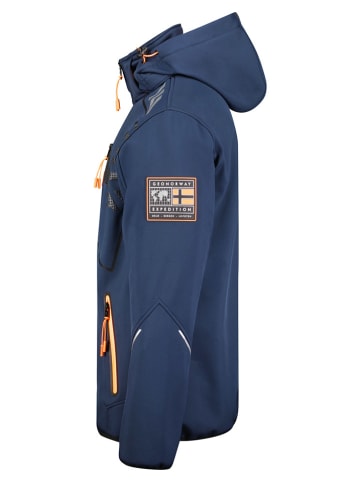 Geographical Norway Softshelljas "Robin" donkerblauw