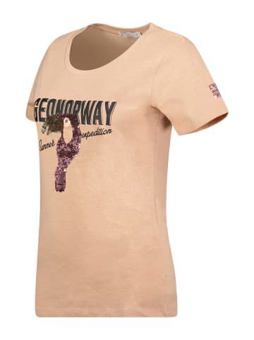 Geographical Norway Koszulka "Jeverything" w kolorze jasnoróżowym