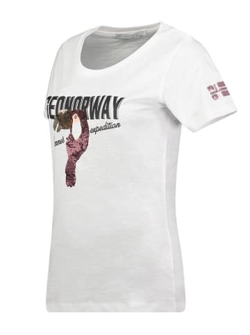 Geographical Norway Koszulka "Jeverything" w kolorze białym