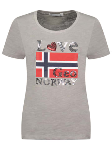 Geographical Norway Shirt "Jovanotta" in Grau