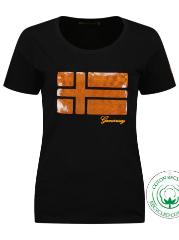 Geographical Norway Koszulka "Jonquille" w kolorze czarnym