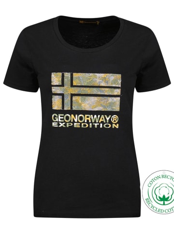 Geographical Norway Koszulka "Jwild" w kolorze czarnym