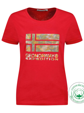 Geographical Norway Shirt "Jwild" in Rot