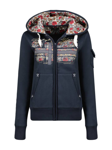 Geographical Norway Sweatjacke "Fabeaute" in Dunkelblau