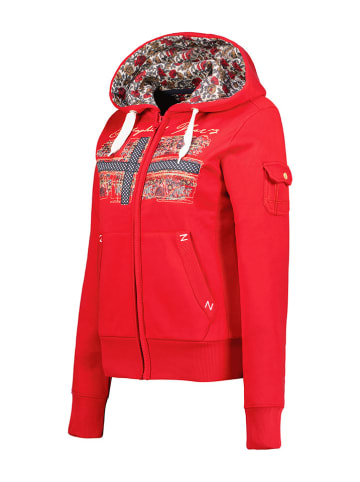 Geographical Norway Sweatjacke "Fabeaute" in Rot